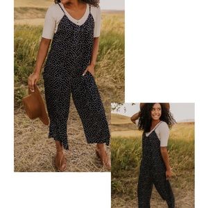 NWT ROOLEE Nash polka dot jumpsuit